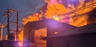 මහනුවර, පල්ලෙකැලේ ගිනිපෙට්ටි කම්හලක ගින්නක්