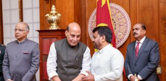 ජනපති සහ ඉන්දීය ආරක්ෂක අමාත්යවරයා අතර හමුවක්