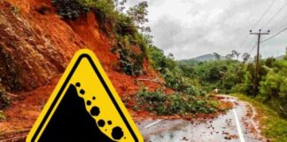 ප්රදේශ කිහිපයකටම නාය යෑමේ අනතුරු ඇඟවීම්