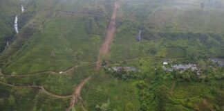 මස්කෙළිය ගාඩ්මෝර් වතුයායේ විශාල නායයෑමක්